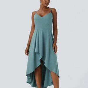 HALARA Breezeful™ Shirred High Low Flowy Quick Dry Maxi Slip Dress